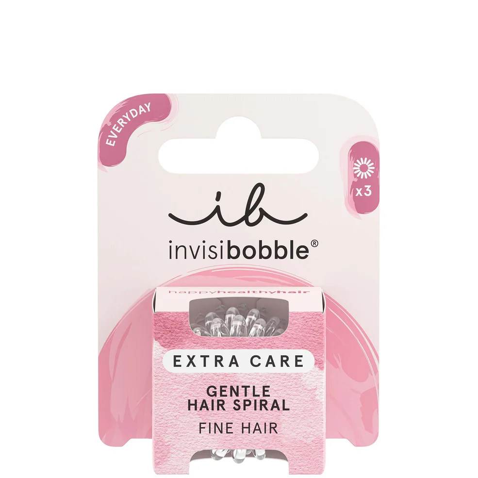 invisibobble Crystal Clear Extra Care Hair Ties (Pack of 3) Imagen 1