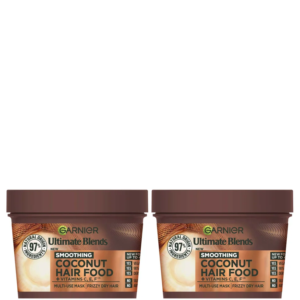 Garnier Ultimate Blends Coconut 3-in-1 Frizzy Hair Mask Duo Imagen 1