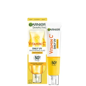 Garnier Vitamin C Daily UV Brightening Fluid Invisible SPF 50+ 40ml - undefined undefined