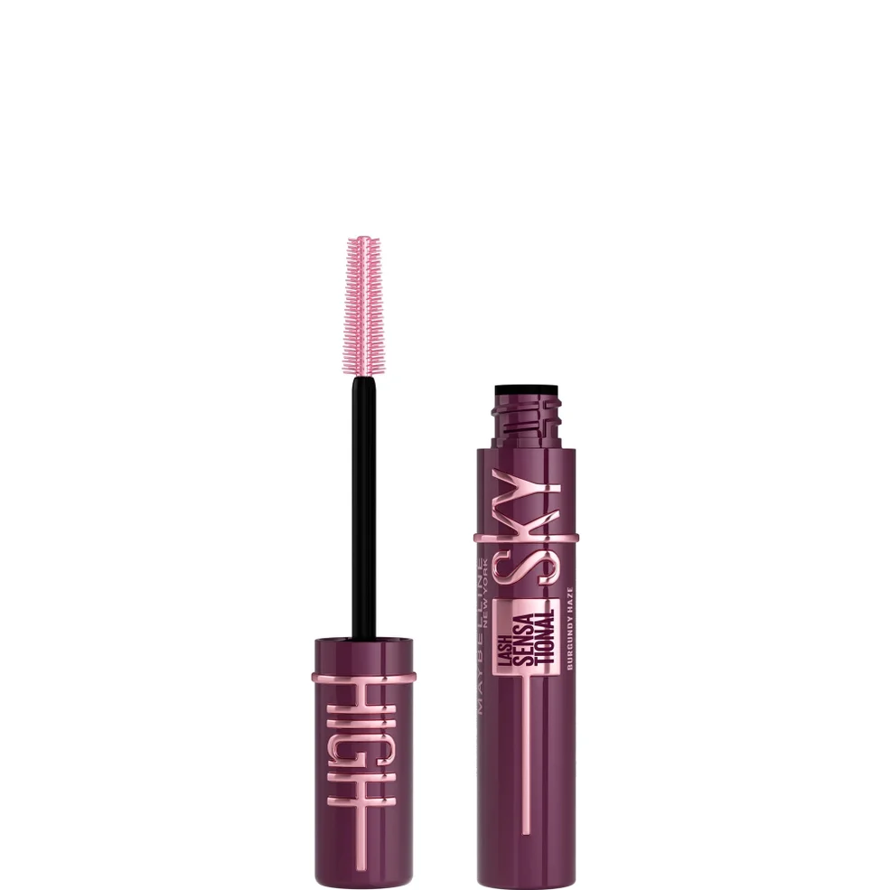 Maybelline Lash Sensational Sky High Volumizing and Thickening Eyelash Lengthening Mascara - Burgundy Haze Imagen 1