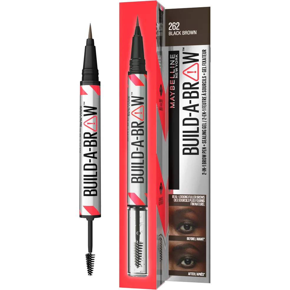 Maybelline Build-A-Brow 2 Easy Steps Eye Brow Pencil and Gel (Various Shades) Imagen 1