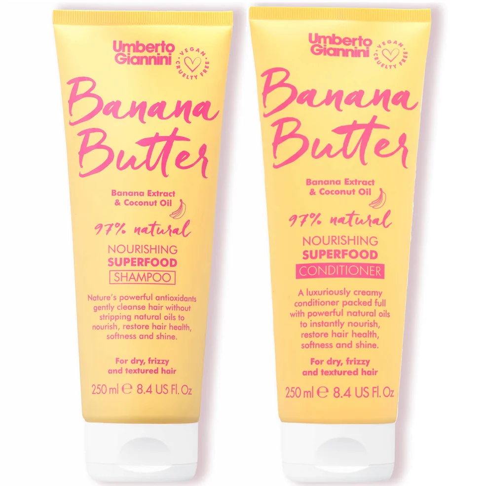 Umberto Giannini Banana Butter Shampoo and Conditioner Duo Imagen 1