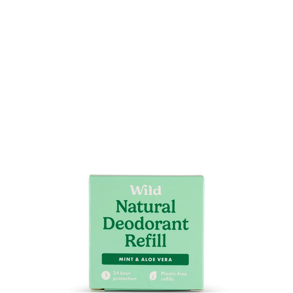 Wild Men's Mint and Aloe Vera Deodorant Refill 40g Imagen 1