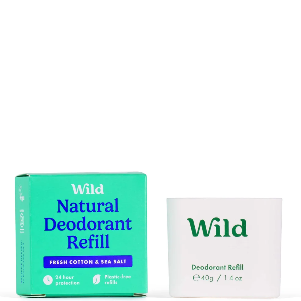 Wild Fresh Cotton and Sea Salt Deodorant Refill 40g Imagen 1