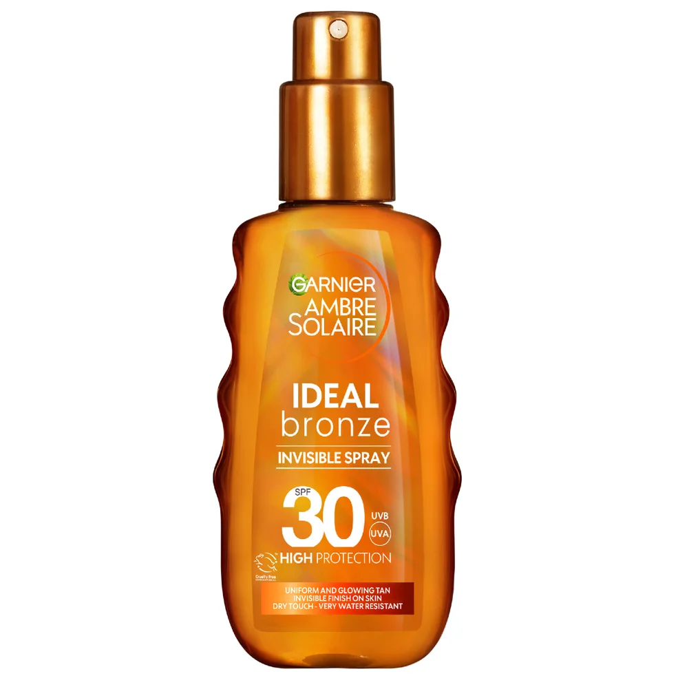 Garnier Ambre Solaire Ideal Bronze Invisible Tanning Spray for Face and Body SPF 30 150ml Imagen 1