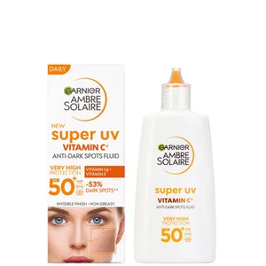 Garnier Ambre Solaire Super UV Vitamin C Facial Fluid for Daily Use SPF 50+ 40ml - undefined undefined