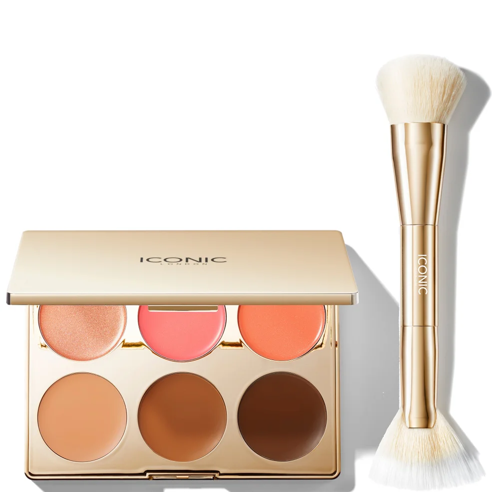 ICONIC London Multi-Use Palette and Cheek Glow Brush Imagen 1