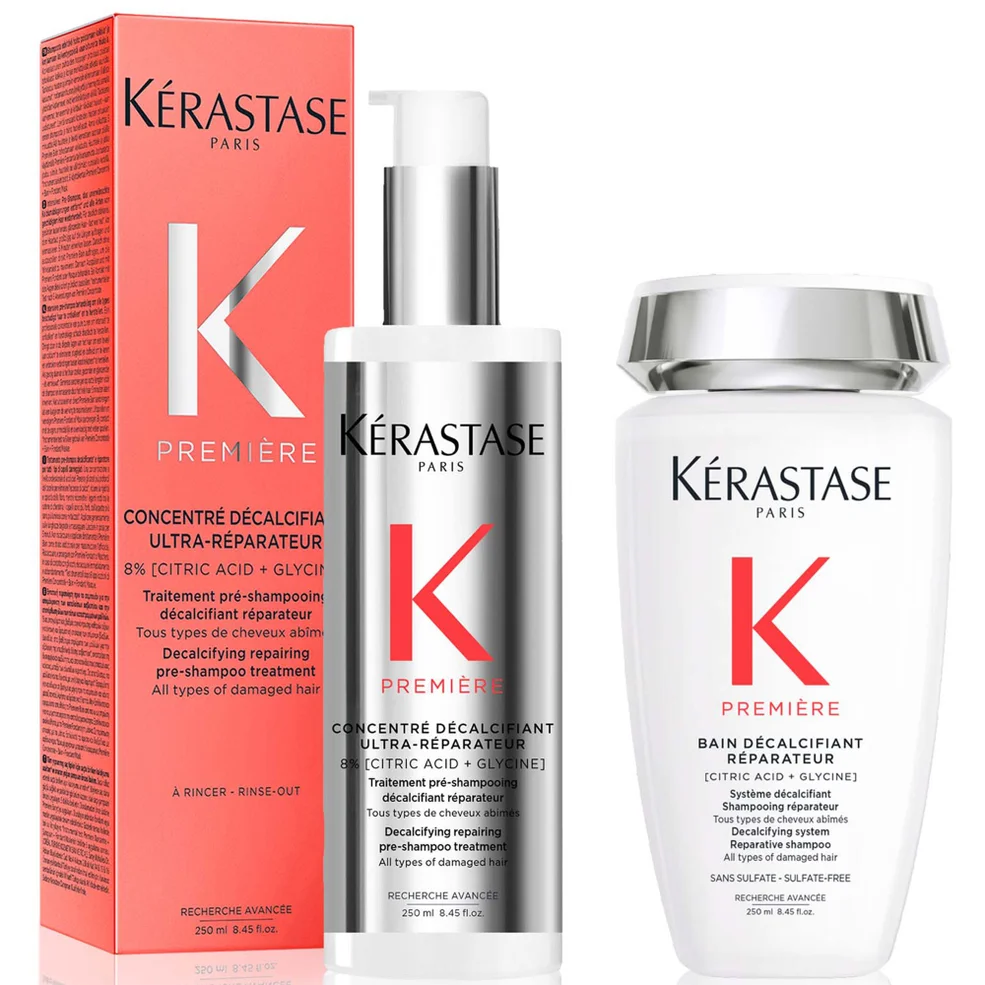 Kérastase Première Decalcifying Repairing Pre-Shampoo and Shampoo for Damaged Hair with Pure Citric Acid and Glycine Imagen 1