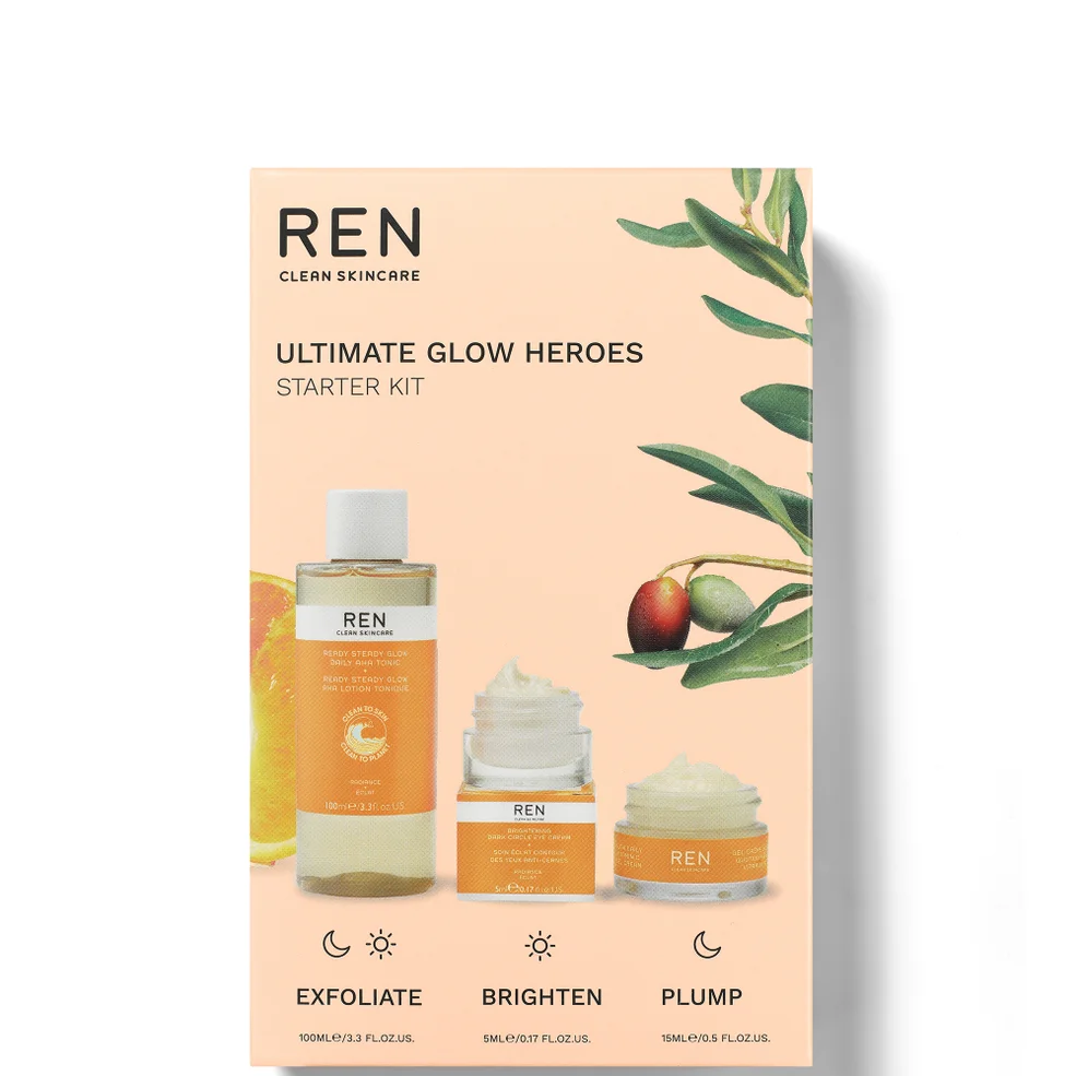 REN Clean Skincare Ultimate Glow Heroes Starter Kit Imagen 1