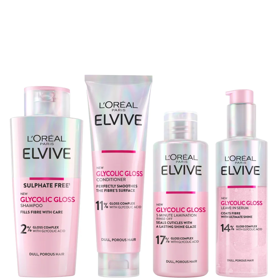 L'Oréal Paris Elvive Glycolic Gloss Glossing Routine for Dull Hair Imagen 1