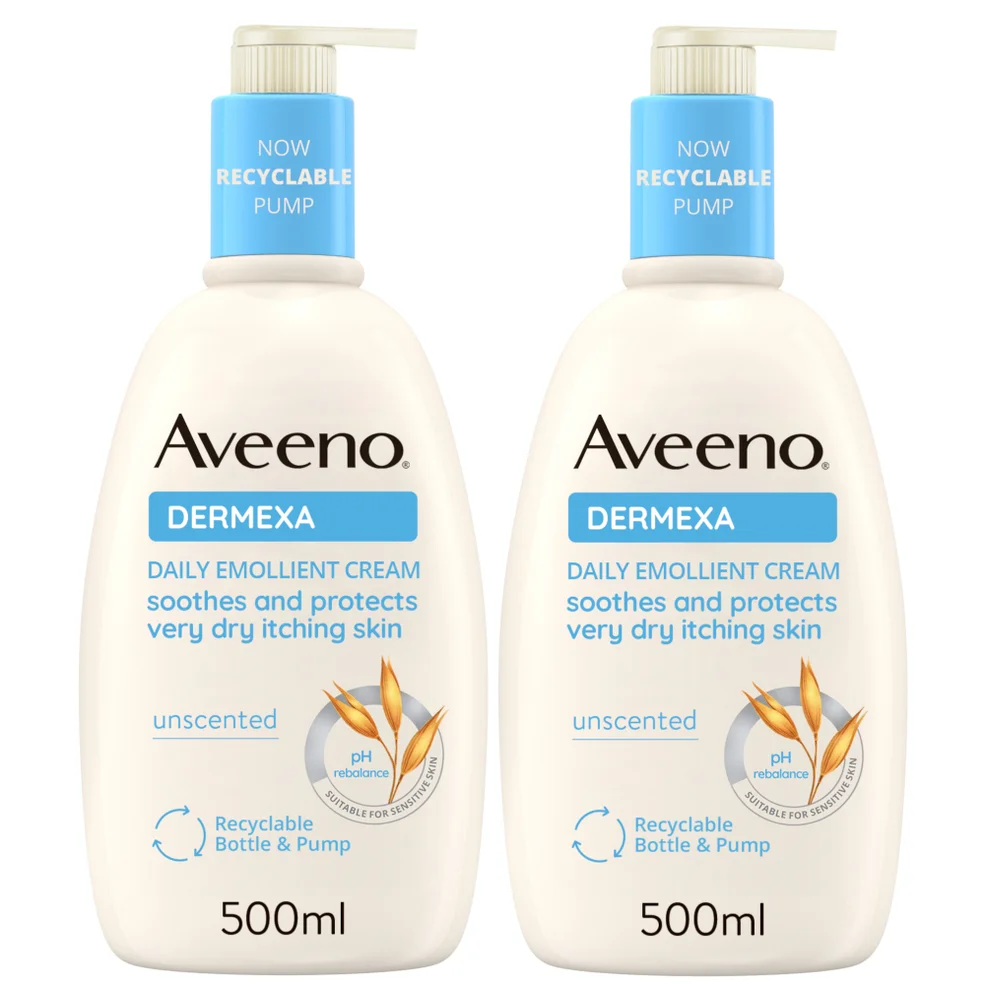 Aveeno Dermexa Cream Duo for Very Dry Itchy Skin 1L Mega Bundle Imagen 1