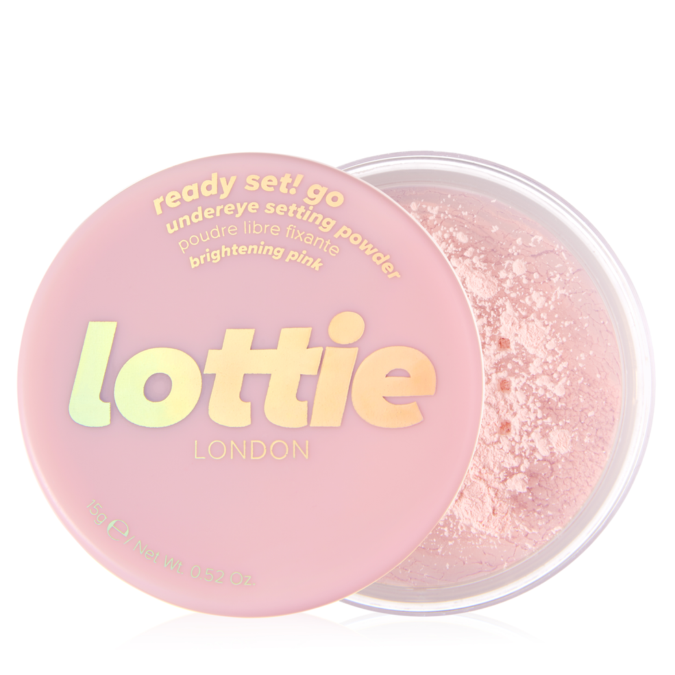 Lottie London Ready Set! Go Translucent Finishing Powder 15g - Brightening Pink Imagen 1