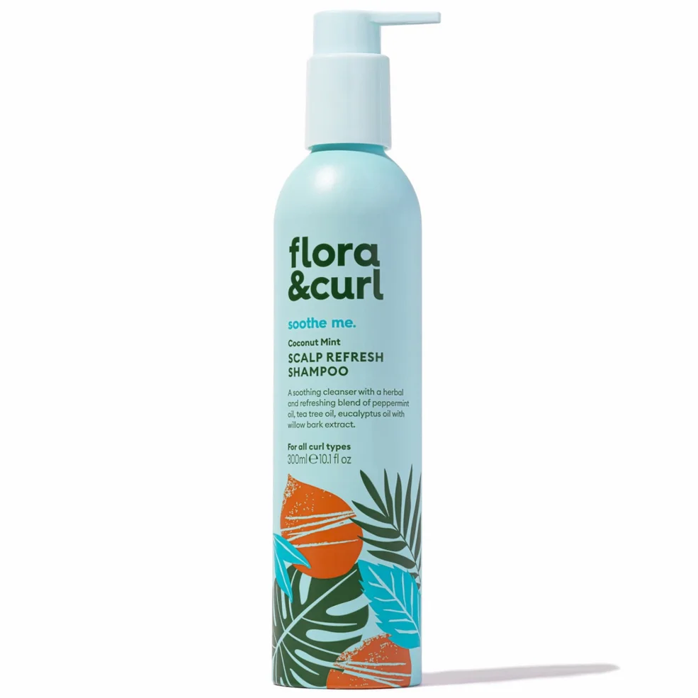 Flora & Curl Coconut Mint Scalp Refresh Shampoo 300ml Imagen 1