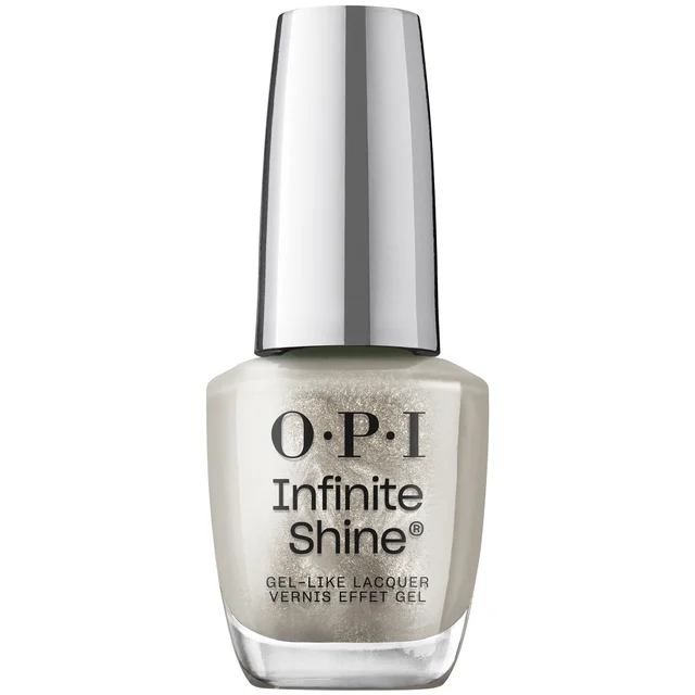 OPI Infinite Shine Long-Wear Gel-Like Shimmery Grey Nail Polish - Work From Chrome 15ml