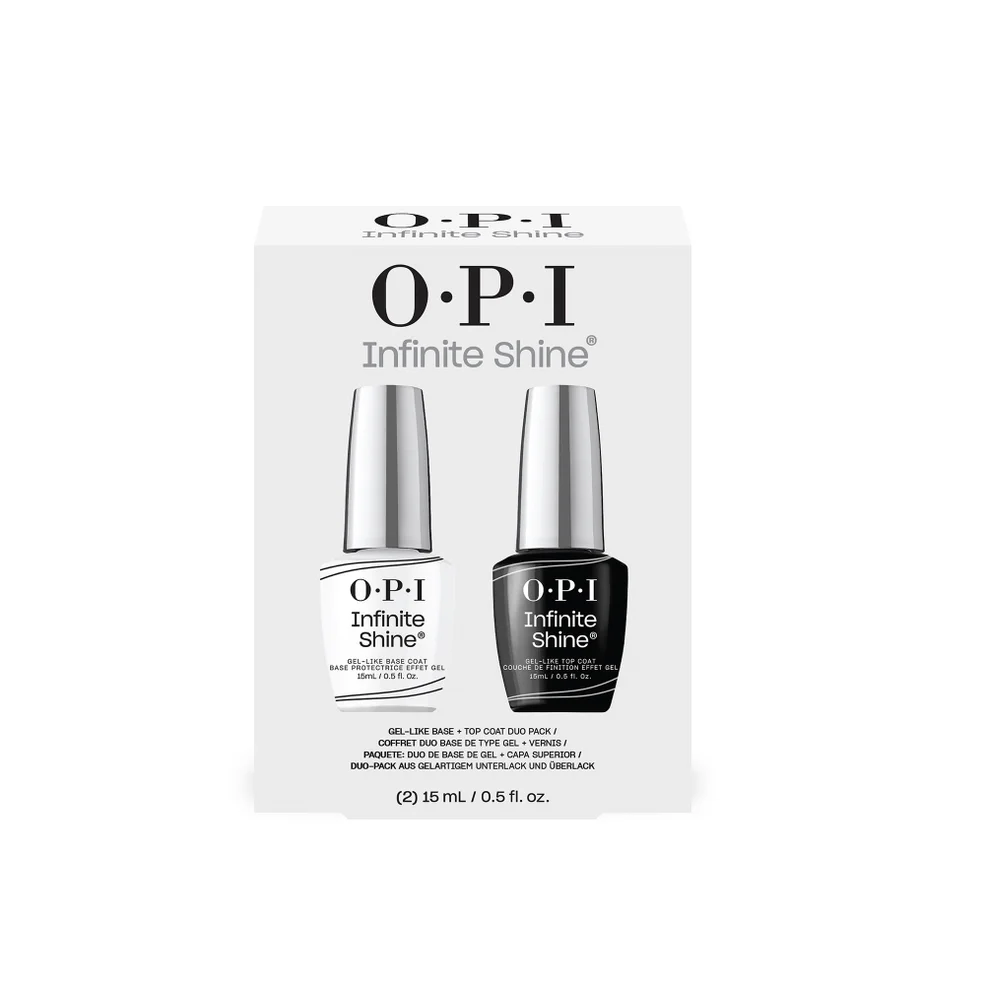 OPI Infinite Shine Long-Wear Gel-Like Base Coat and Top Coat Nail Polish Duo Pack 2 x 15ml Imagen 1