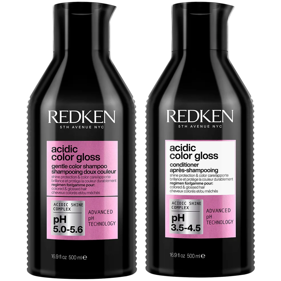Redken Acidic Color Gloss Sulphate-Free Shampoo and Conditioner 500ml, Colour Protection Routine for Glass-Like Shine Bundle Imagen 1