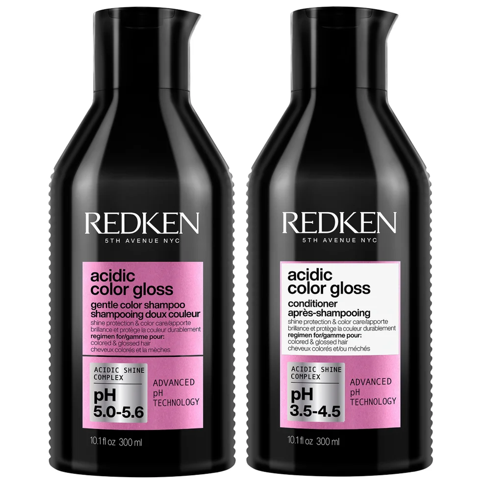 Redken Acidic Color Gloss Shampoo and Conditioner 300ml, Colour Protection Routine for Glass-Like Shine Imagen 1