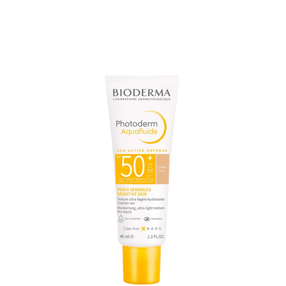 Bioderma Photoderm Aquafluide SPF 50+ Light Tinted Face Sunscreen for Sensitive Skin 40ml Imagen 1