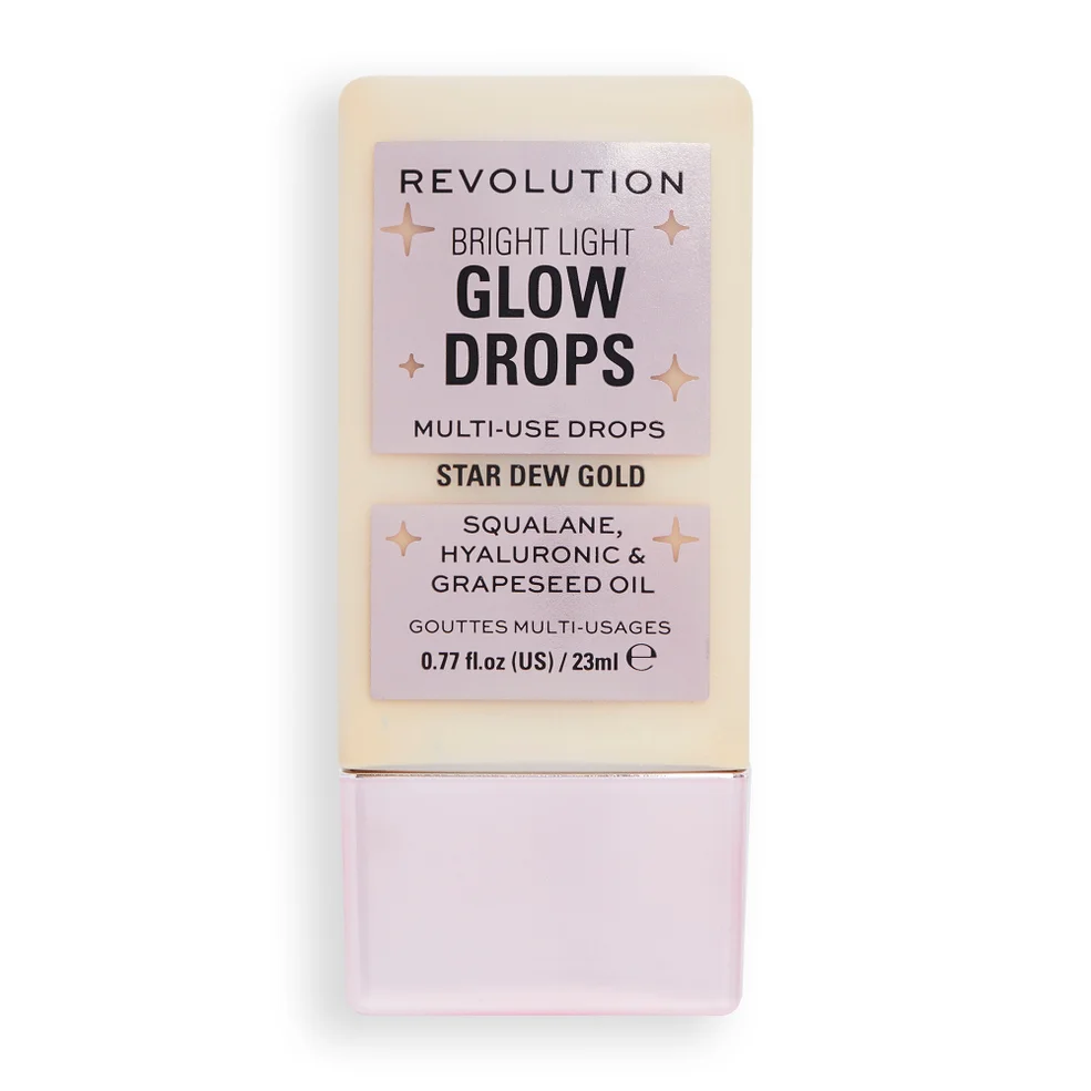 Makeup Revolution Bright Light Glow Drops - Golden Star Dew Imagen 1