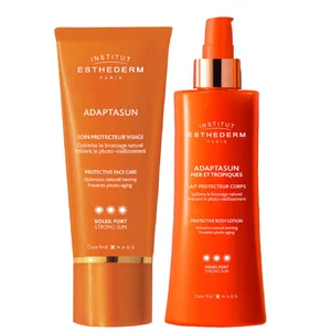 Institut Esthederm Adaptasun UVA/UVB Protective Face and Body Duo - Strong Sun - undefined undefined