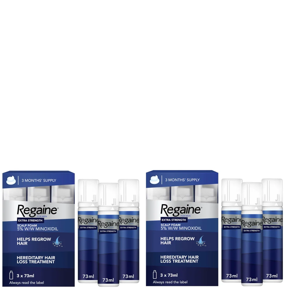 Regaine For Men Extra Strength Re-Growth Scalp Foam with 5% Minoxidil - 6 Month Supply Bundle Imagen 1