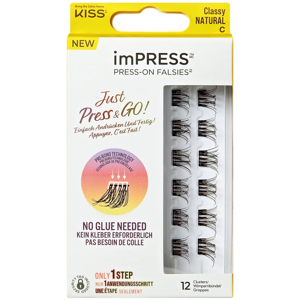 Kiss imPRESS Press On Single Lashes - Classy Natural Imagen 1