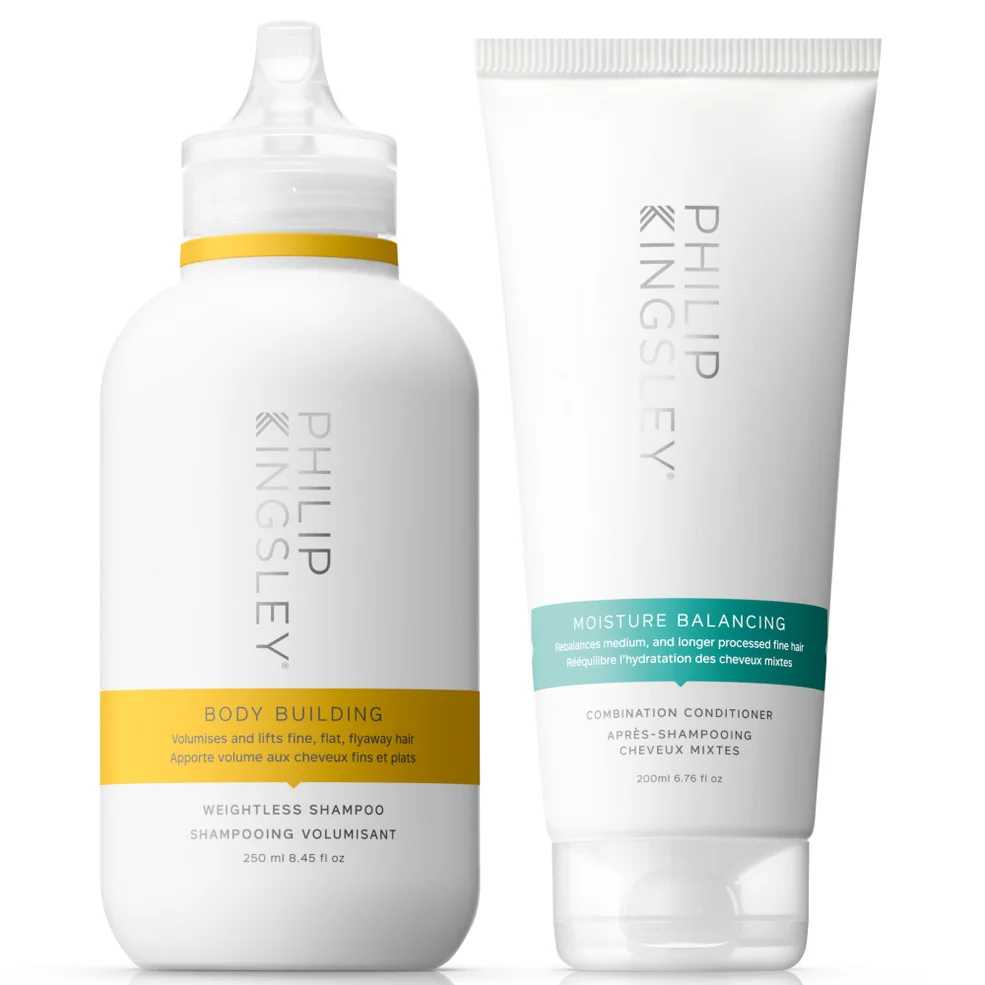 Philip Kingsley Body Building Shampoo 250ml and Moisture Balancing Conditioner 200ml Duo Imagen 1