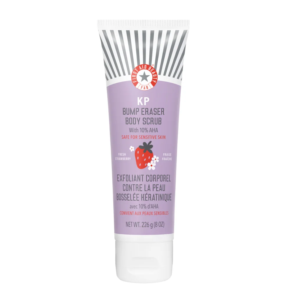 First Aid Beauty KP Bump Eraser Fresh Strawberry Body Scrub with 10% AHA 226g Imagen 1