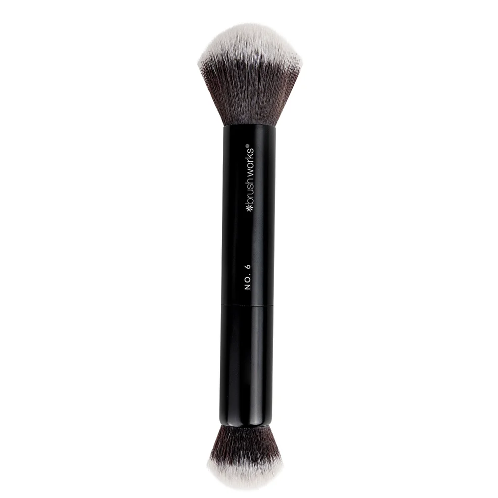 brushworks No. 6 Double Ended Powder and Buff Brush Imagen 1