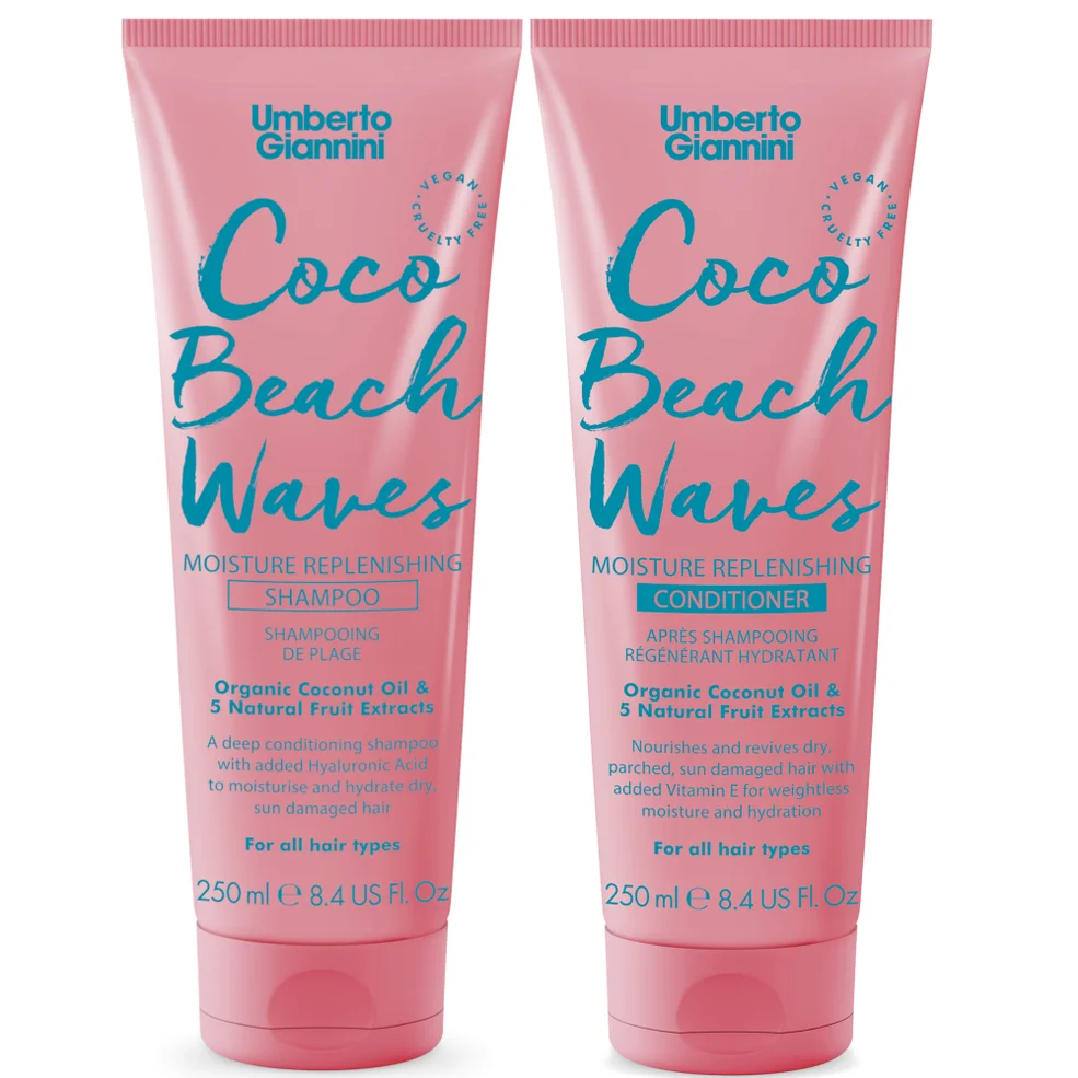 Umberto Giannini Coco Beach Waves Shampoo and Conditioner Duo Imagen 1