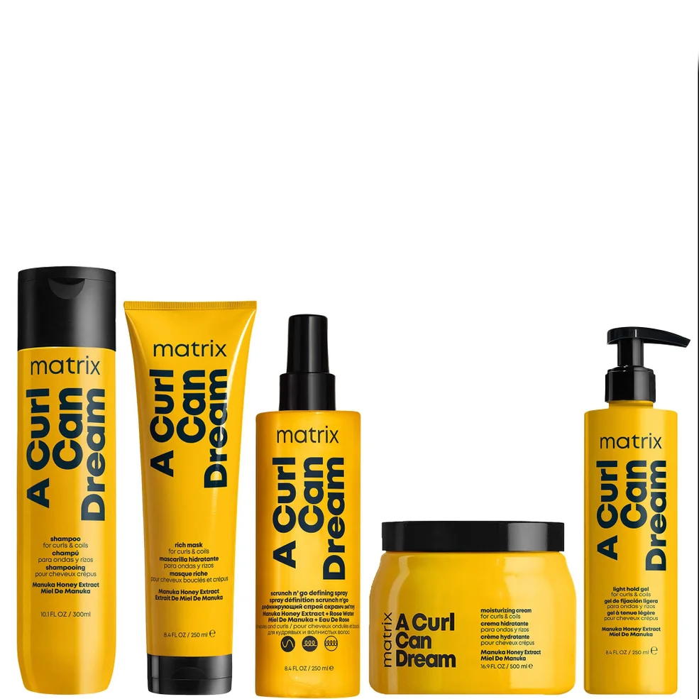 Matrix A Curl Can Dream Shampoo Hair Mask Moisturising Cream Light Hold Gel and Defining Spray for Wavy and Curly Hair Imagen 1