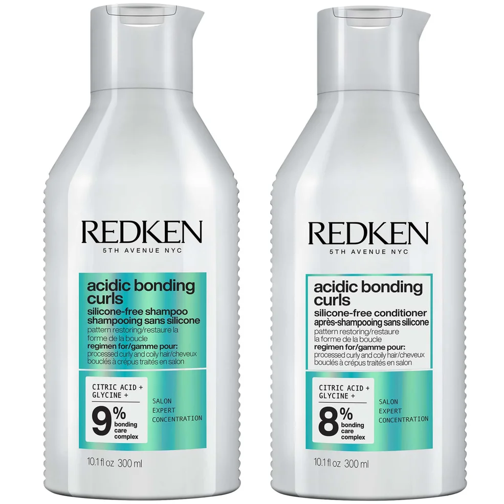 Redken Acidic Bonding Curls Silicone-Free Shampoo and Conditioner Bundle for Restoring Damaged Curly and Coily Hair Imagen 1