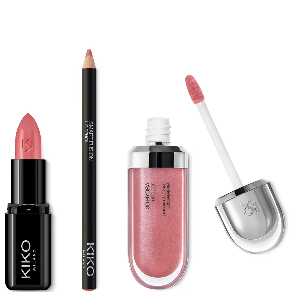 KIKO Milano Exclusive Rosey Nude Lip Trio Imagen 1