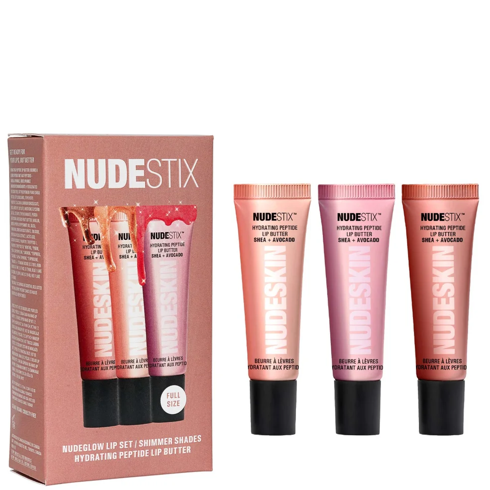 NUDESTIX Nudeglow 3 Piece Hydrating Peptide Lip Butter Set Imagen 1
