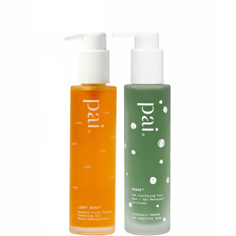 Pai Skincare Double Cleanse Duo - Light Work Rosehip Cleansing Oil 100ml and Phaze Rebalancing PHA Cleanser 100ml Imagen 1
