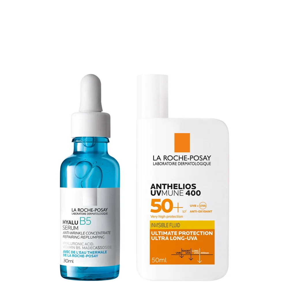 La Roche-Posay Daily Replump and Protect Set: Hyalu B5 Hyaluronic Acid Serum + SPF50+ Imagen 1