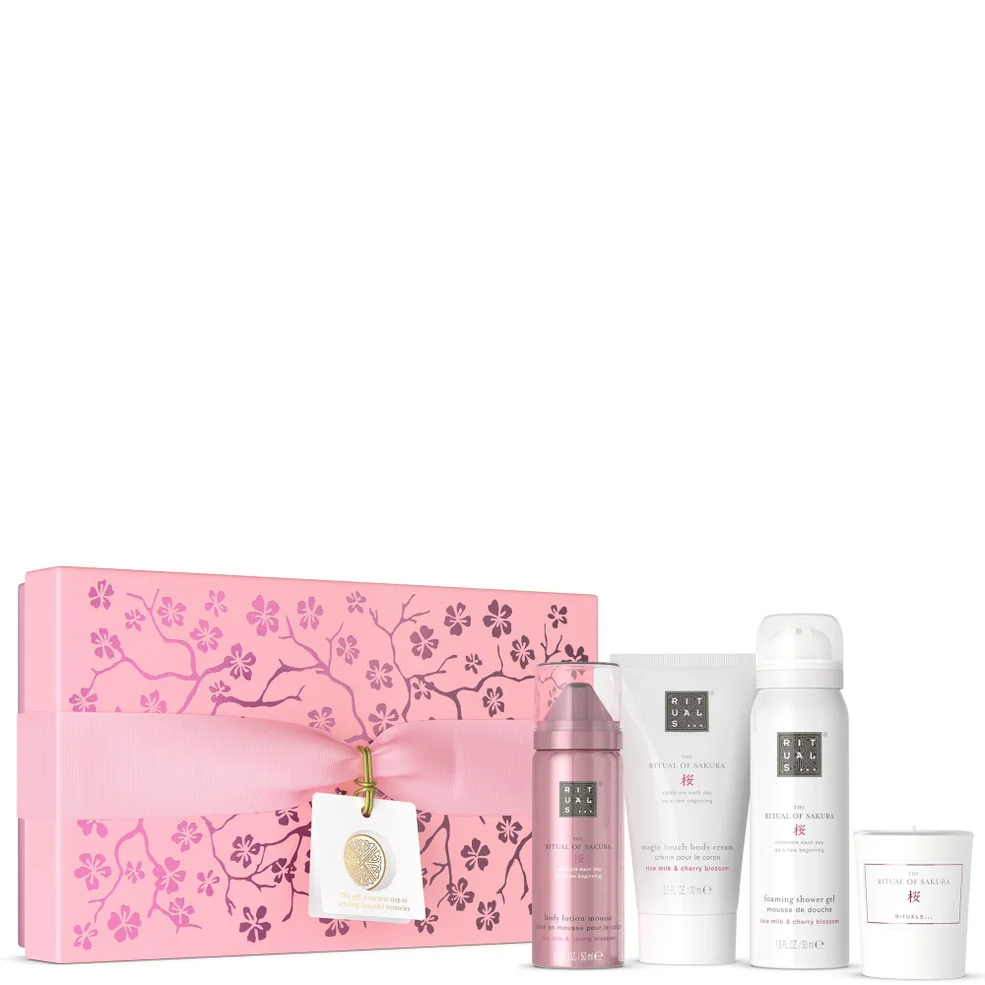 Rituals The Ritual of Sakura - Floral Cherry Blossom & Rice Milk - Small Bath and Body Gift Set Imagen 1