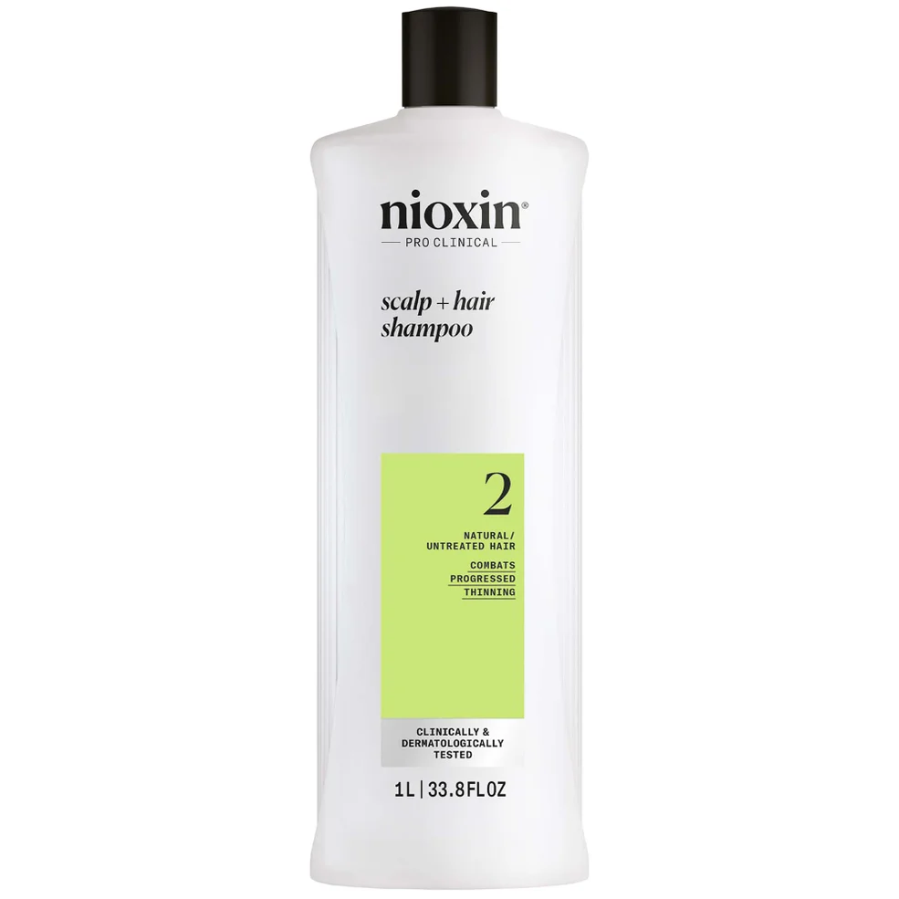 NIOXIN Scalp and Hair Thickening System 2 Shampoo for Natural Hair with Progressed Thinning 1L Imagen 1