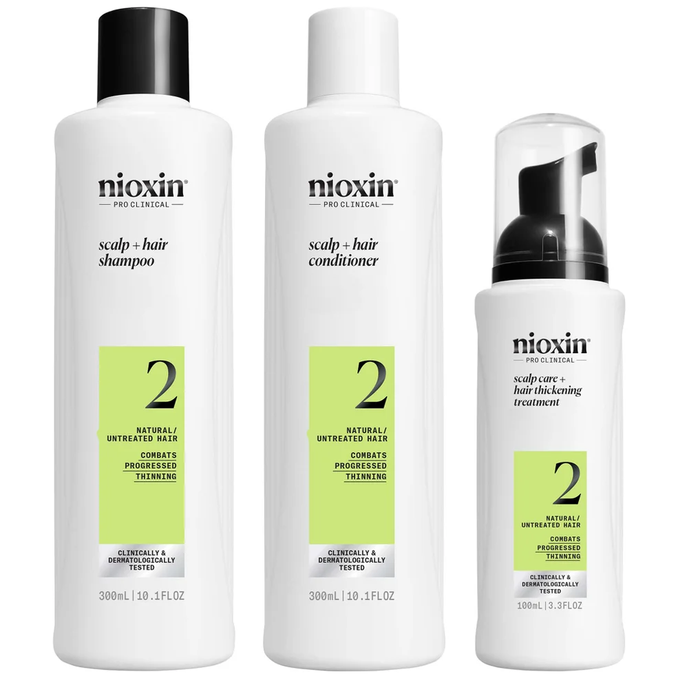 NIOXIN Scalp and Hair Thickening System 2 for Natural Hair with Progressed Thinning Loyalty Kit Imagen 1
