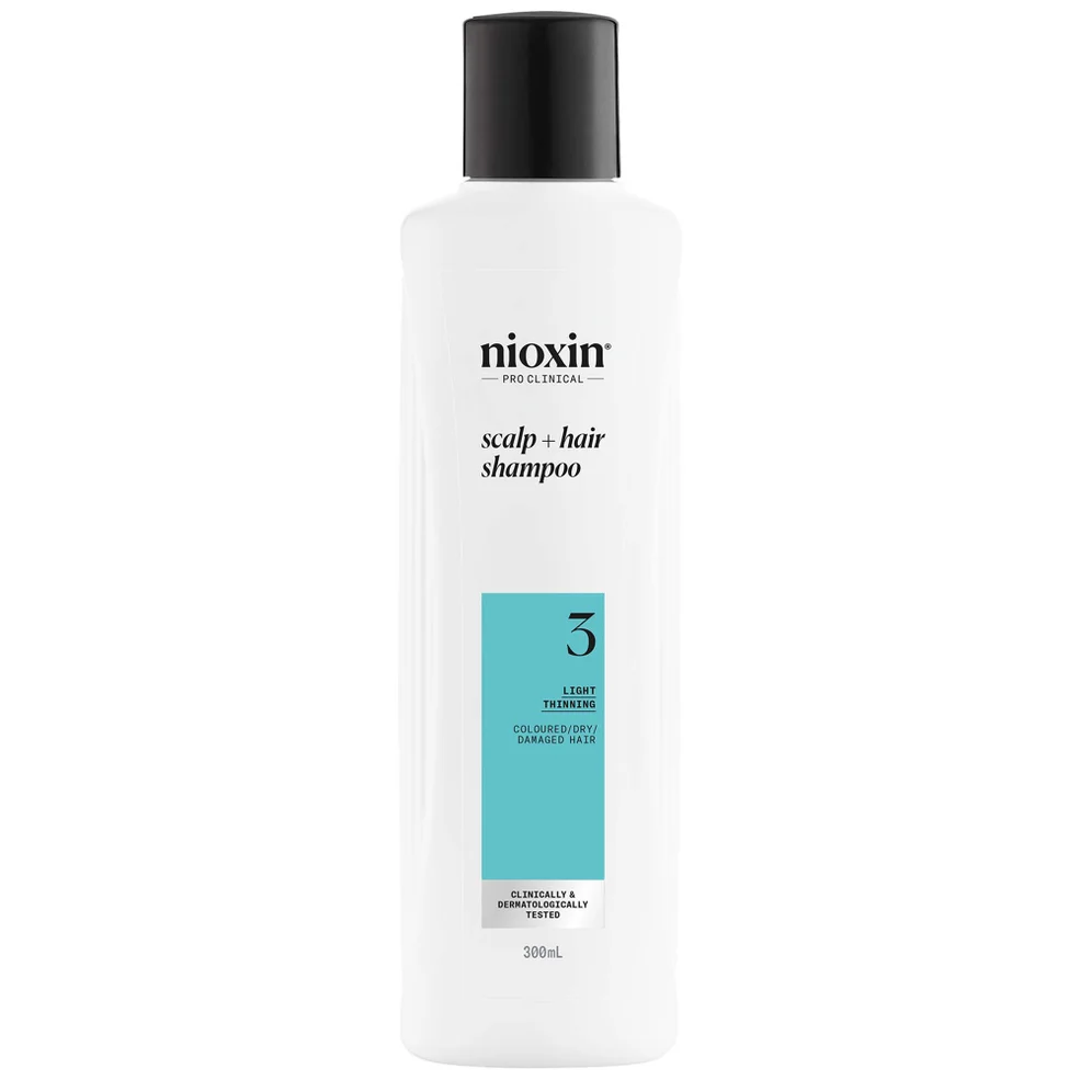 NIOXIN Scalp and Hair Thickening System 3 Shampoo for Coloured Dry and Damaged hair with Light Thinning 300ml Imagen 1