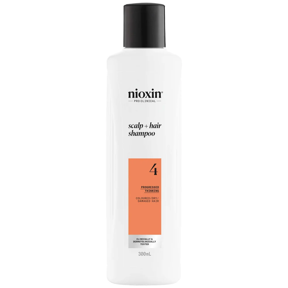 NIOXIN Scalp and Hair Thickening System 4 Shampoo for Coloured Dry and Damaged Hair with Progressed Thinning 300ml Imagen 1