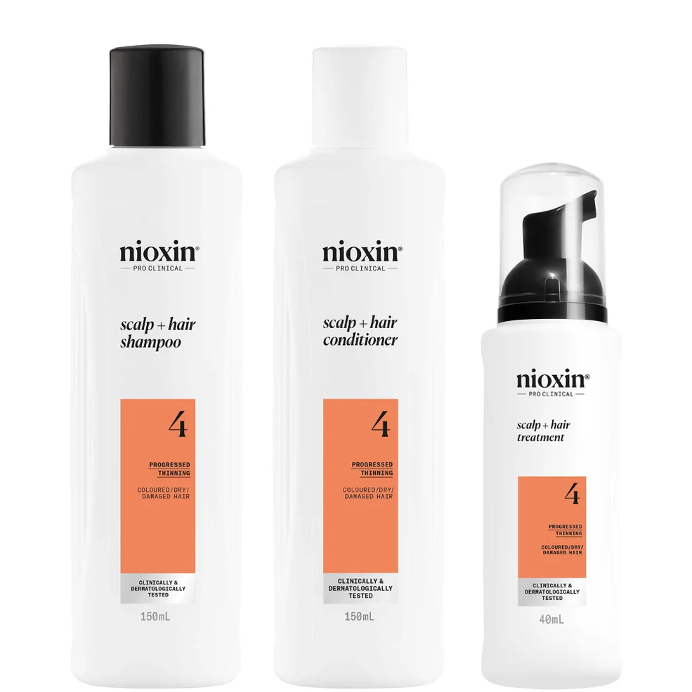 NIOXIN Scalp and Hair Thickening System 4 for Coloured Dry and Damaged Hair with Progressed Thinning Trial Kit Imagen 1
