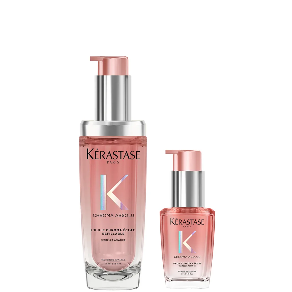 Kérastase Chroma Absolu Refillable Hair Oil 75ml And 30ml Duo For Colour Treated Hair Imagen 1