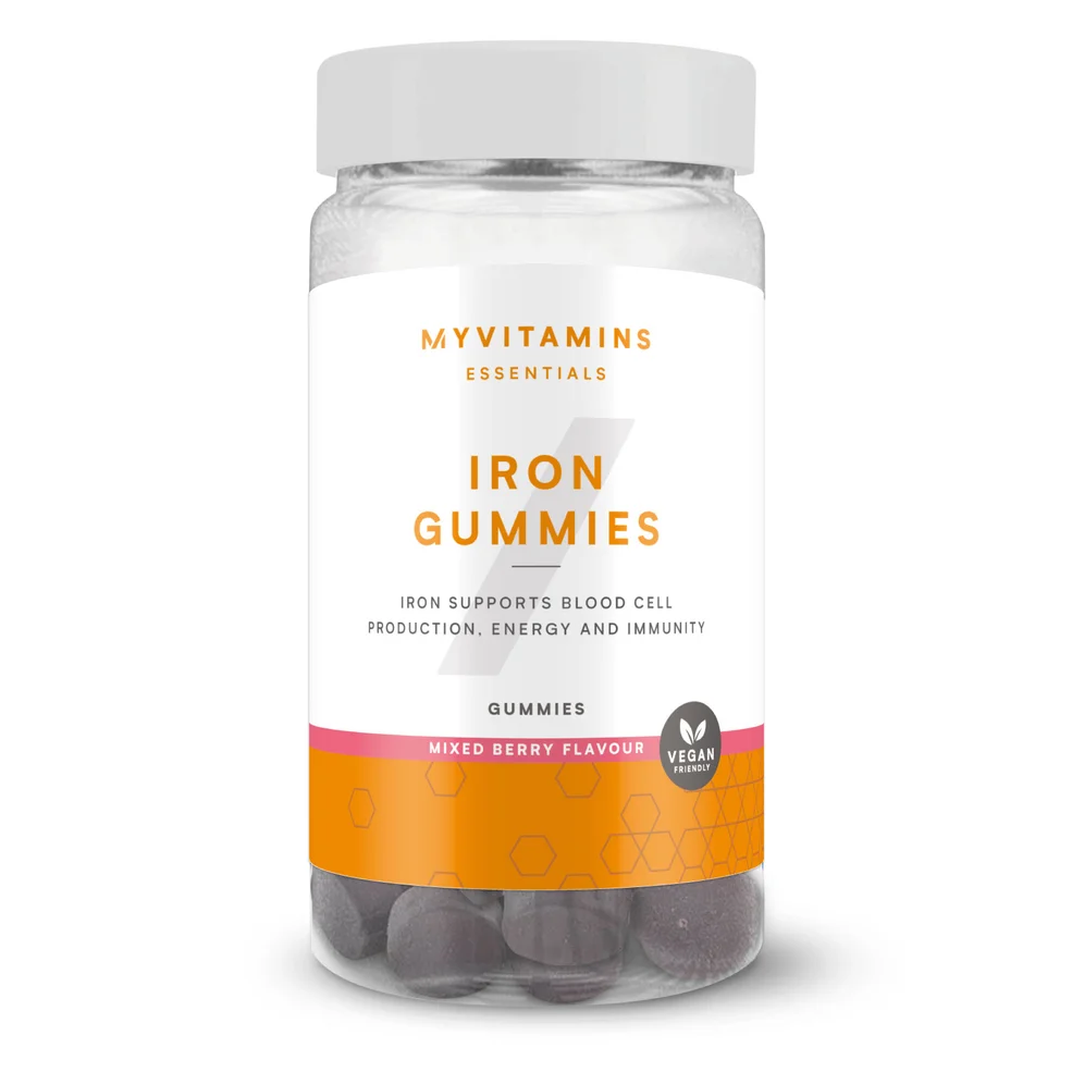 Myvitamins Iron Gummies, Mixed Berry, 60 Gummies, Imagen 1