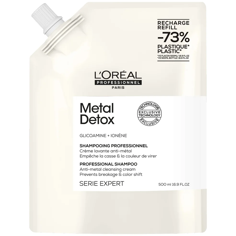 L'Oréal Professionnel Metal Detox Shampoo Refill Pack 500ml for Breakage and Colour Protection Imagen 1