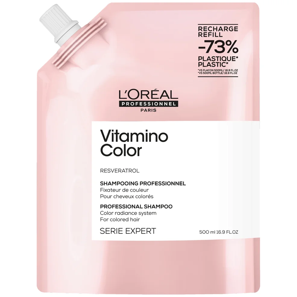 L'Oréal Professionnel Vitamino Color Shampoo Refill Pack 500ml for Coloured Hair Imagen 1