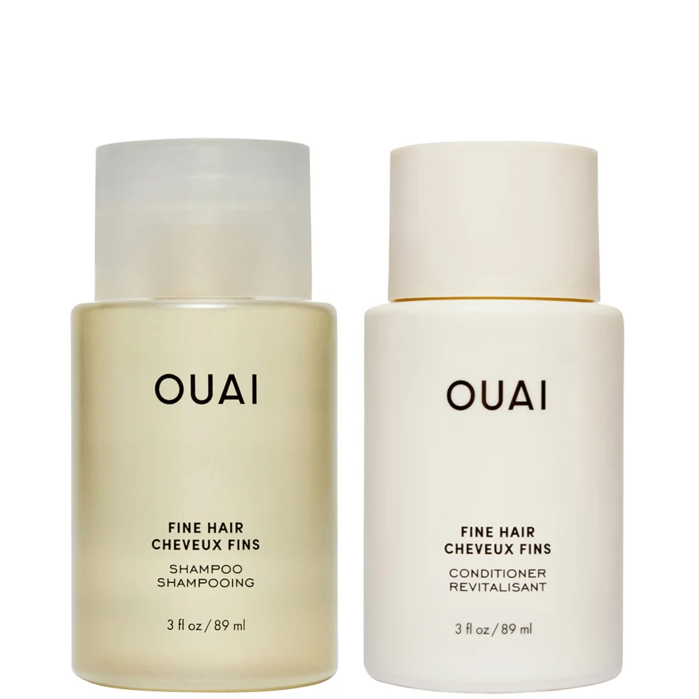 OUAI Fine Shampoo and Conditioner Travel Bundle Imagen 1