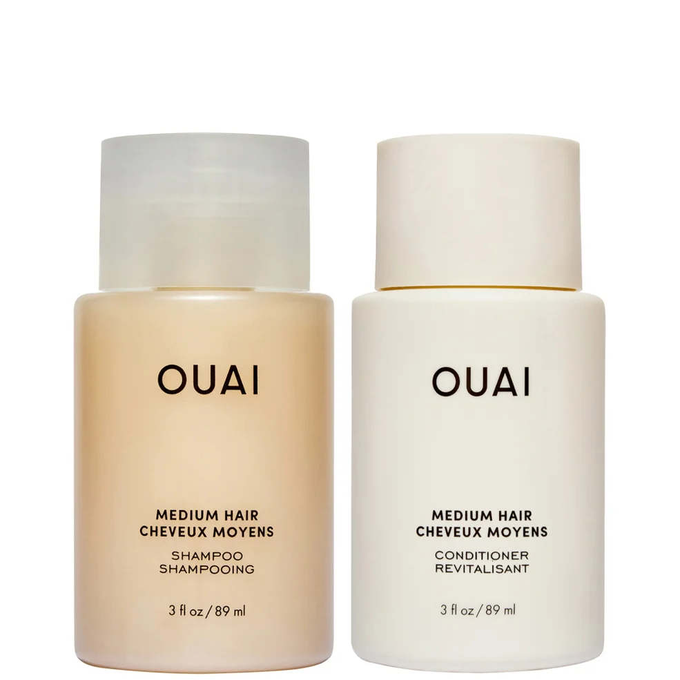 OUAI Medium Shampoo and Conditioner Travel Bundle Imagen 1