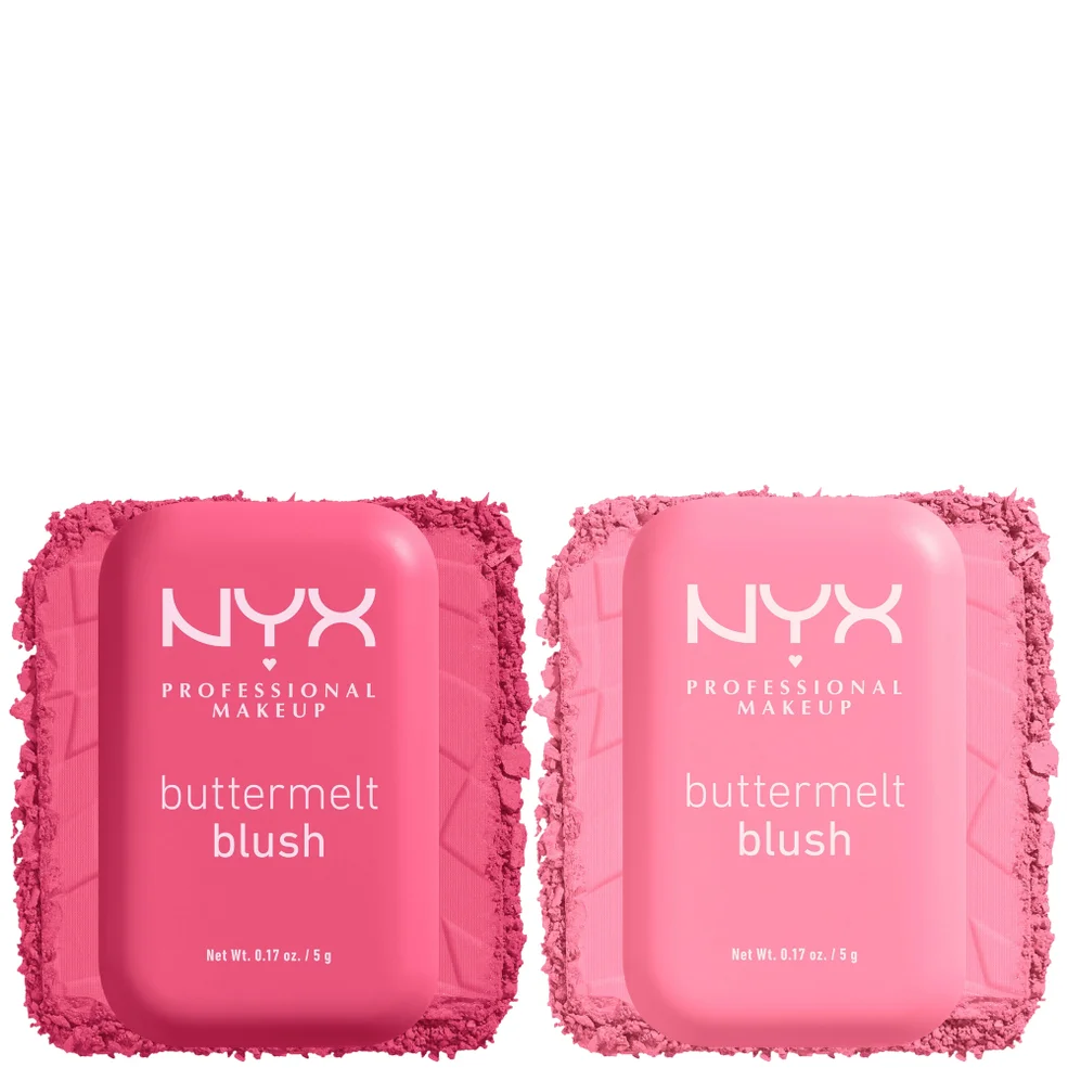 NYX Professional Makeup Buttermelt Powder Blush up to 12H Wear Blush Bundle (Various Shades) Imagen 1