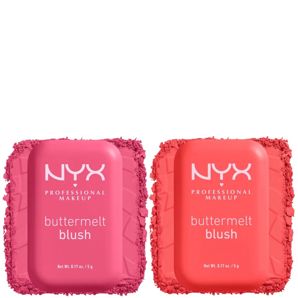 NYX Professional Makeup Buttermelt Powder Blush up to 12H Wear Blush Bundle (Various Shades) Imagen 1